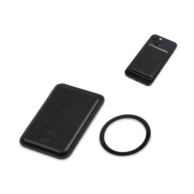 Магнитный картхолдер Cairo, черный-0