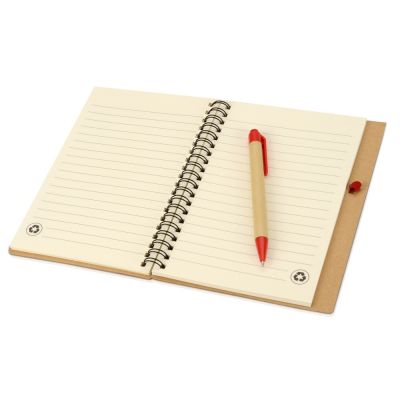 Подарочный набор Essentials с флешкой и блокнотом А5 с ручкой, красный-7