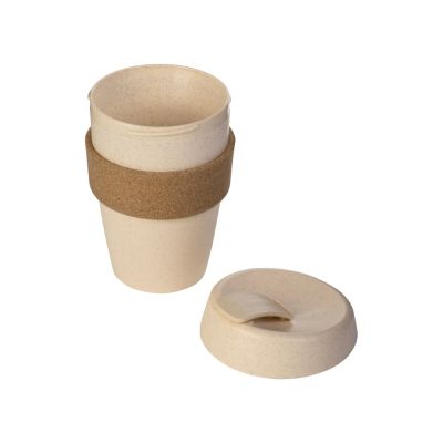 Стакан из пшеничного волокна с двойными стенками Pino, натуральный-3