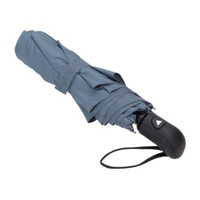 Зонт-полуавтомат Roof с куполом из переработанного пластика, антрацит 2165C-2