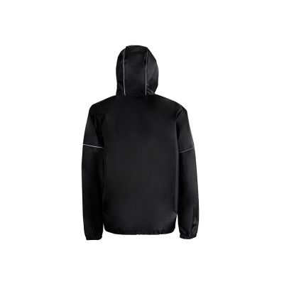 Короткий дождевик Tornado со светоотражающими элементами, черный-3
