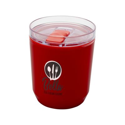 Hudson кружка из переработанного пластика с двойными стенками объемом 180 мл, красный-5