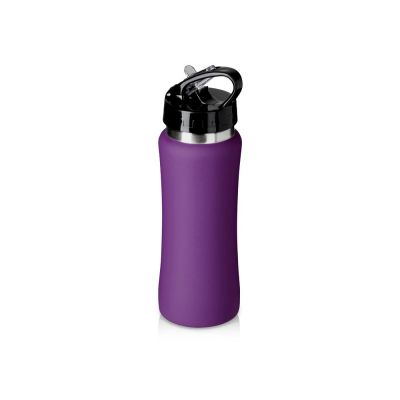 Подарочный набор с бутылкой для воды и повербанком С2, 10000 mAh, фиолетовый-4