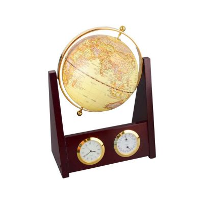 Погодная станция Дублин, золотистый/красное дерево-0