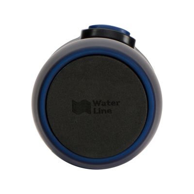 Вакуумная термокружка с кнопкой Streamline, Waterline, soft-touch, тубус, темно-синий-5