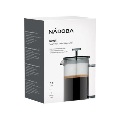 Френч-пресс 0,6 л, NADOBA, серия TOMAŠ-1