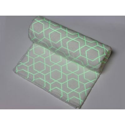 Светящийся в темноте плед Lattice белый-1