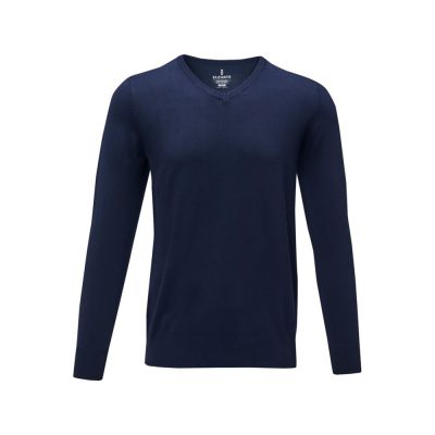 Мужской пуловер Stanton с V-образным вырезом, темно-синий-1