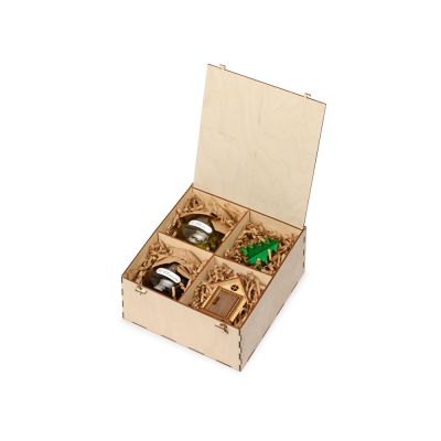 Подарочный набор Decoration Deluxe с двумя видами варенья, натуральный-0