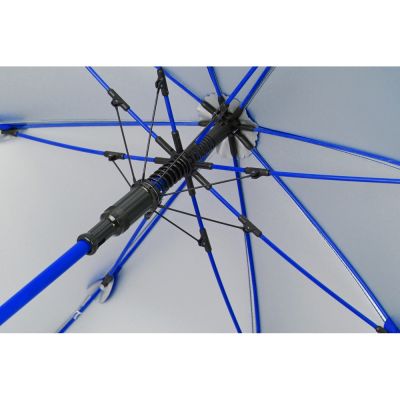Зонт-трость Silver Color полуавтомат, синий/серебристый-3