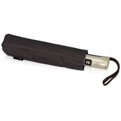 Зонт складной Оупен. Voyager, коричневый-3