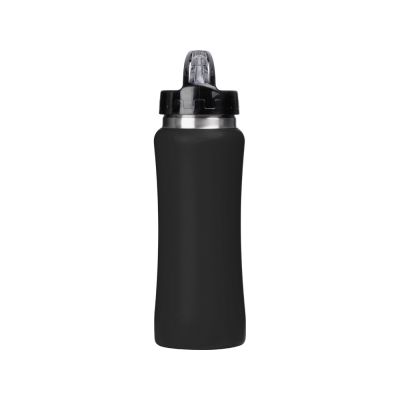 Бутылка для воды Bottle C1, сталь, soft touch, 600 мл, черный-3