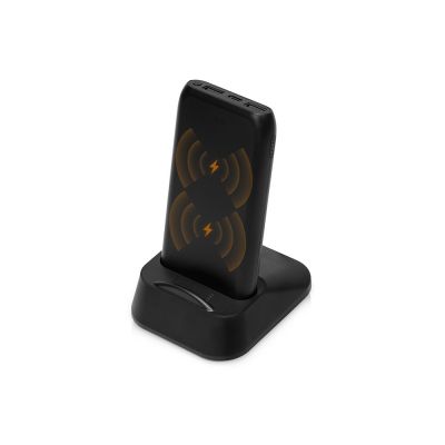 Портативное беспроводное зарядное устройство с док-станцией Uniq, 10000 mah, черный-0