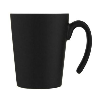 Oli керамическая кружка объемом 360 мл с ручкой, черный-1
