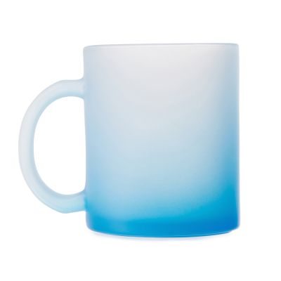 Стеклянная матовая кружка Омбре с градиентом для сублимации, синий-2