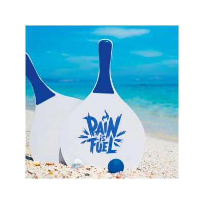 Набор FEROE для игры на пляже (2 ракетки и мячик), белый/королевский синий-1