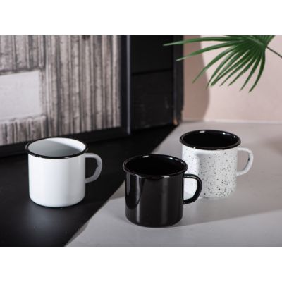 Кружка эмалированная в коробке, черный-6