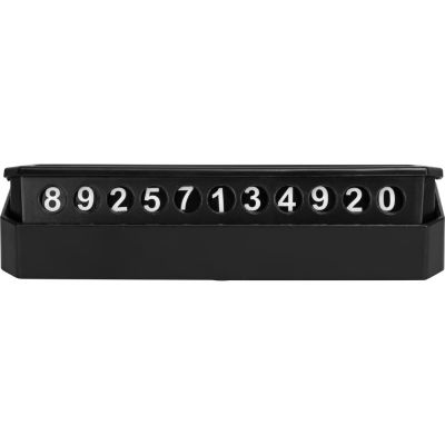 Табличка Tempark с номером телефона для временной парковки, черный-6