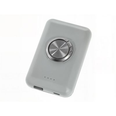 Магнитный беспроводной внешний аккумулятор MagnetIQ, 5000 mah, 10 W, серый Cool gray 7C-1