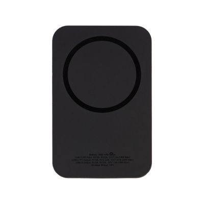Магнитный беспроводной внешний аккумулятор MagnetIQ, 5000 mah, 10 W, черный-2