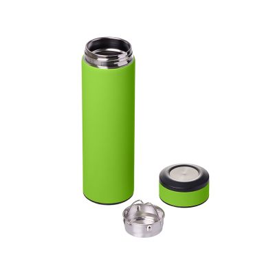 Вакуумный термос Vacuum Flask C1, soft touch, 420мл, зеленое яблоко-1