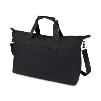 Спортивная сумка для ноутбука с диагональю экрана 15,6 дюйма Turner, изготовленная из переработанных материалов согласно стандарту GRS - сплошной черный