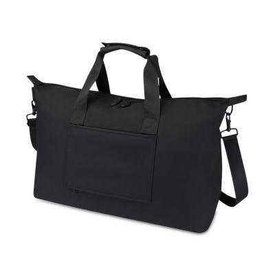 Спортивная сумка для ноутбука с диагональю экрана 15,6 дюйма Turner, изготовленная из переработанных материалов согласно стандарту GRS - сплошной черный-0