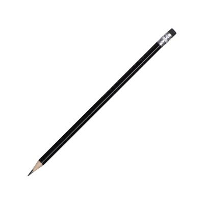 Трехгранный карандаш Графит 3D, черный-0