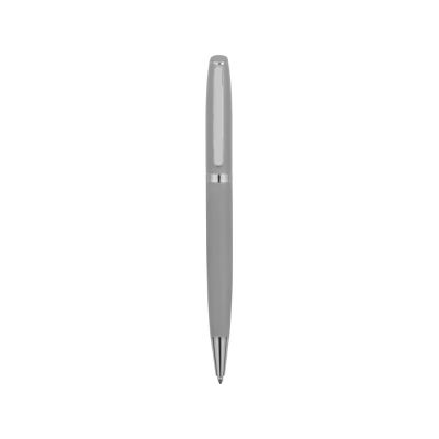 Ручка металлическая шариковая Flow soft-touch, светло-серый/серебристый-1