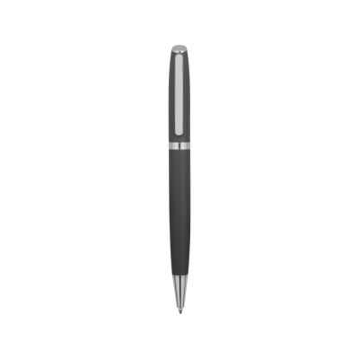 Ручка металлическая шариковая Flow soft-touch, серый/серебристый-1