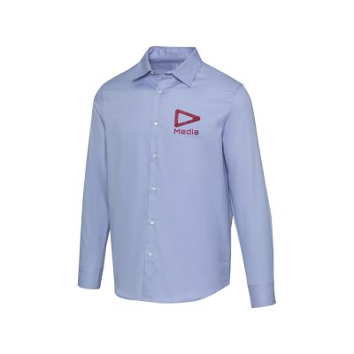 Citrine мужская рубашка из твила - Светло-синий-4