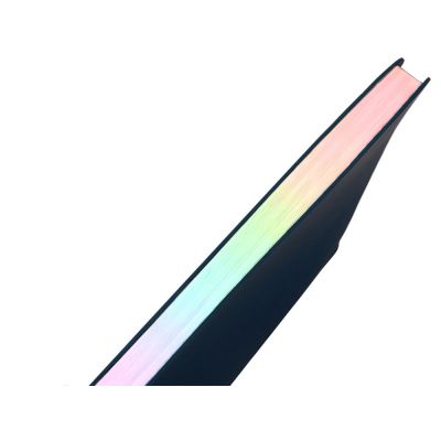 Блокнот А5 в гибкой обложке Fellini с голографическим срезом, темно-синий-7