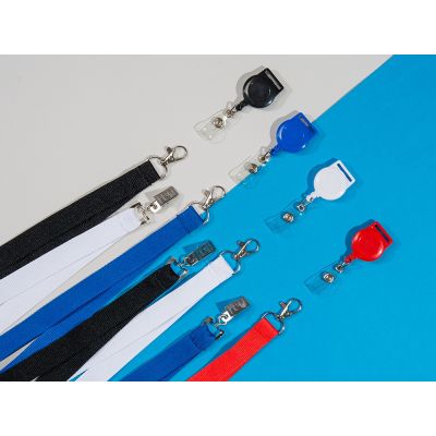 Ланъярд из RPET с карабином, черный-2