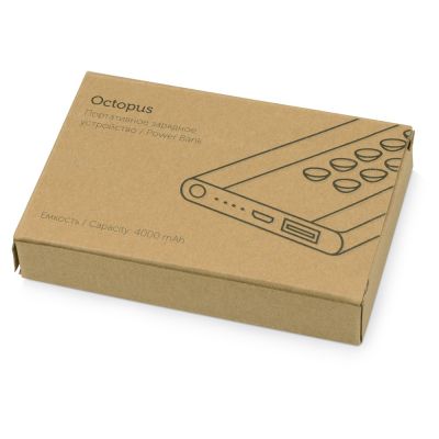 Портативное зарядное устройство Octopus, черный-6