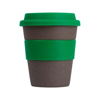 Стакан с силиконовой крышкой Cafe, зеленый-2