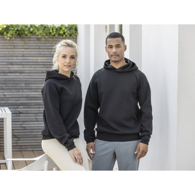 Danali унисекс интерлок спортивная толстовка - Сплошной черный-3