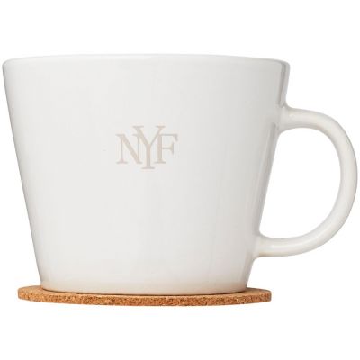 Набор чашек с костерами Hartley, белый-5