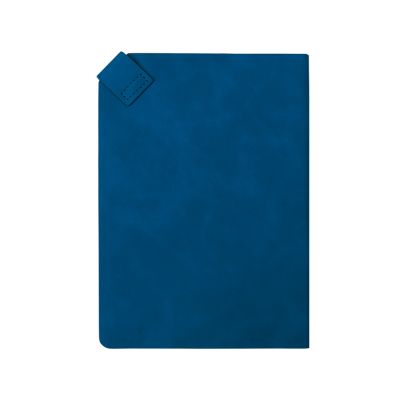 Блокнот А5 в гибкой обложке Chaplin, синий-3