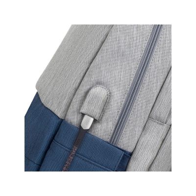 RIVACASE 7567 grey/dark blue рюкзак для ноутбука 17.3 / 6-7