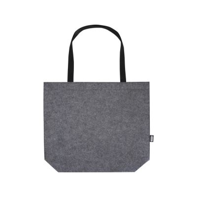 Эко-сумка фетровая Felta с широким дном , серый-1