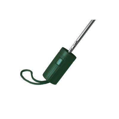 Зонт складной Tulsa, полуавтоматический, 2 сложения, с чехлом, зеленый-5