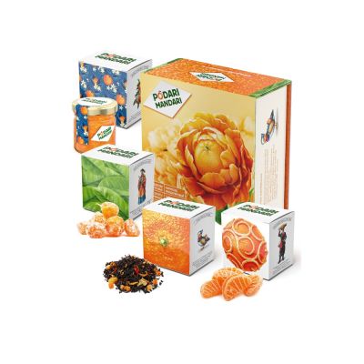 Подарочный набор с чаем и сладостями ПодариМандари-0