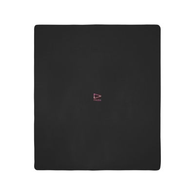 Huggy флисовое одеяло 220x250 см - сплошной черный-4
