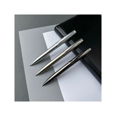 Ручка металлическая шариковая Portofino, серебристый-5