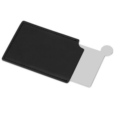 Зеркало в чехле Style, серебристый/черный-1