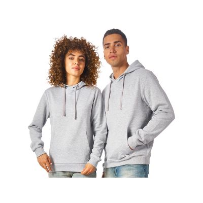 Толстовка унисекс Stream с капюшоном, серый меланж-0