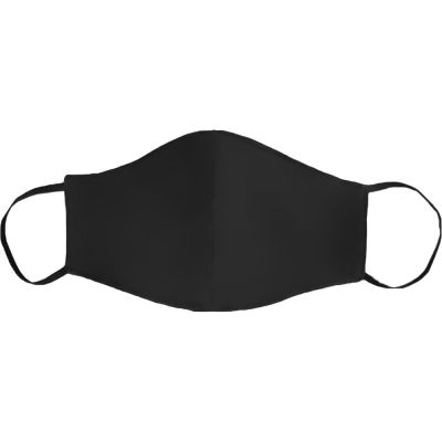 Маска для лица многоразовая из хлопка, анатомической формы, черный-0
