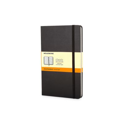 Записная книжка Moleskine Classic (в линейку) в твердой обложке, Pocket (9x14см), черный-0