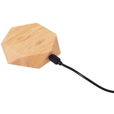 Беспроводное зарядное устройство Gex, 15 Вт, бамбук-2