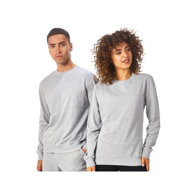 Свитшот Warsaw 220гр, унисекс, серый меланж-0